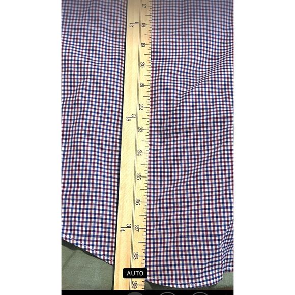 Men's L.L. Bean Blue & Red Check Shirt 100% Cotton Size S-REG  275578 EUC - Picture 6 of 7